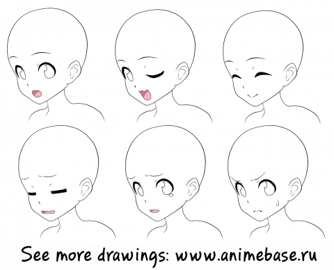 Reference Faces Emotions Anime Bases Info