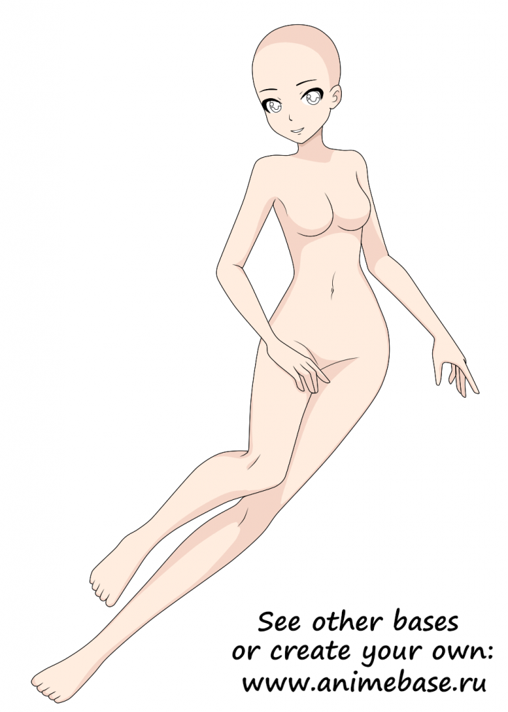 My female anime body base by ey3SoketS on DeviantArt