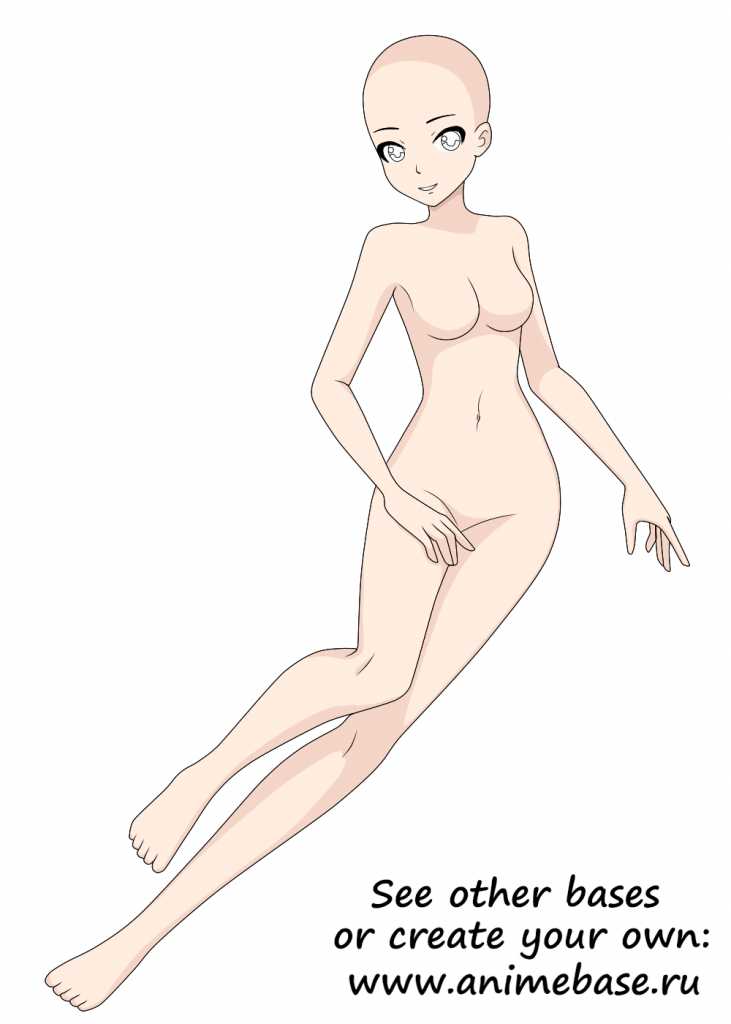 Easy pose outline - Anime Bases .INFO