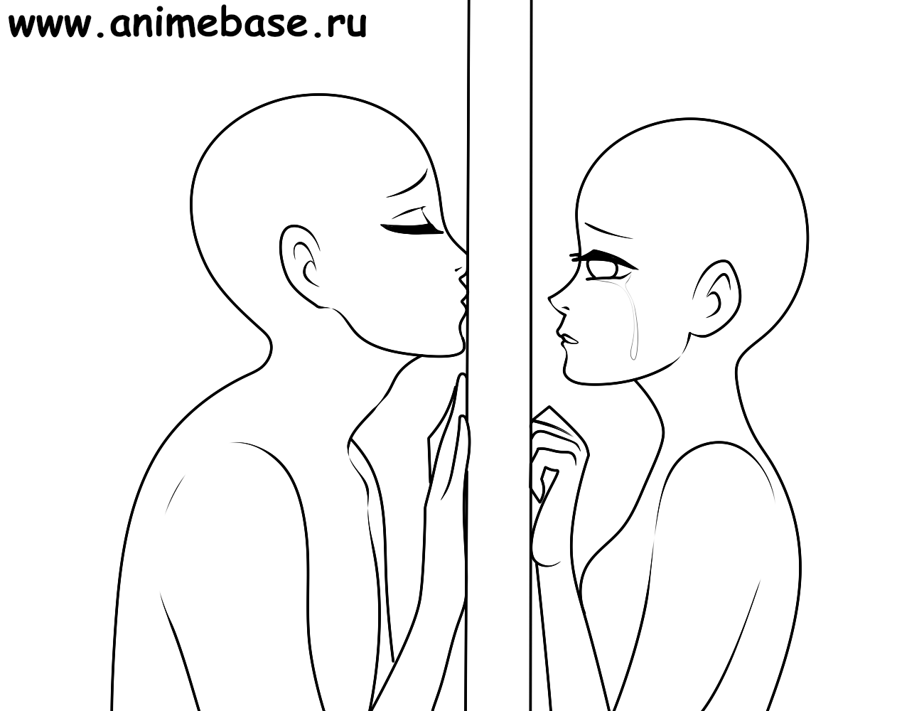 Couple kissing - Anime Bases .INFO