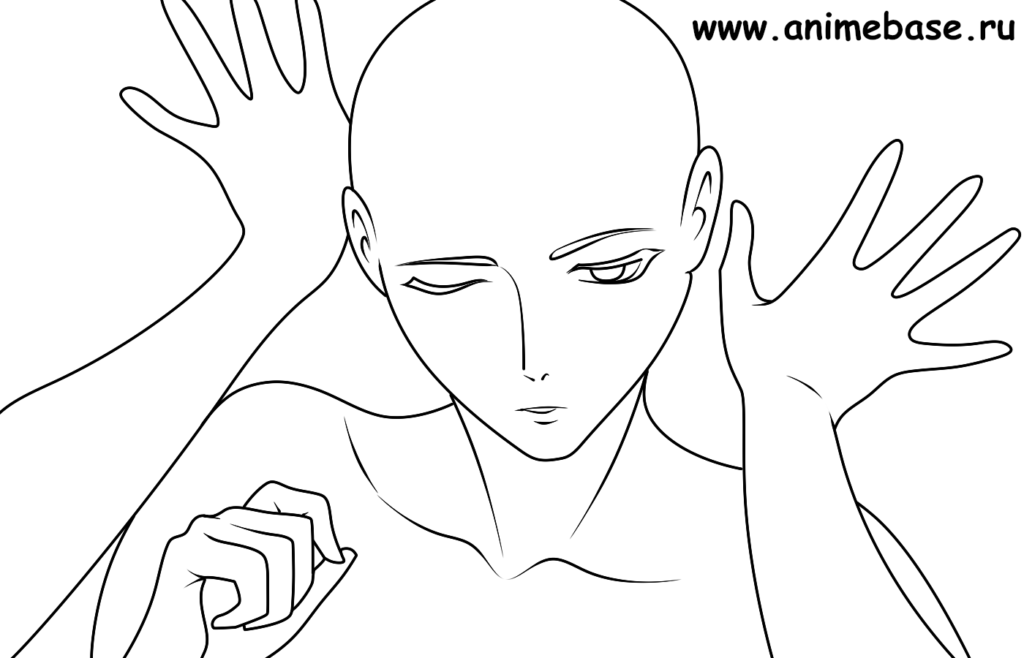 Drawing Some Manga/anime Male poses. - YouTube