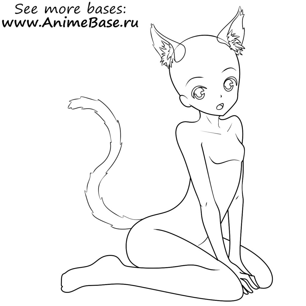P2U Girly Feline Base Lineart - 0tterPop's Ko-fi Shop - Ko-fi ❤️ Where  creators get support from fans through donations, memberships, shop sales  and more! The original 'Buy Me a Coffee' Page.