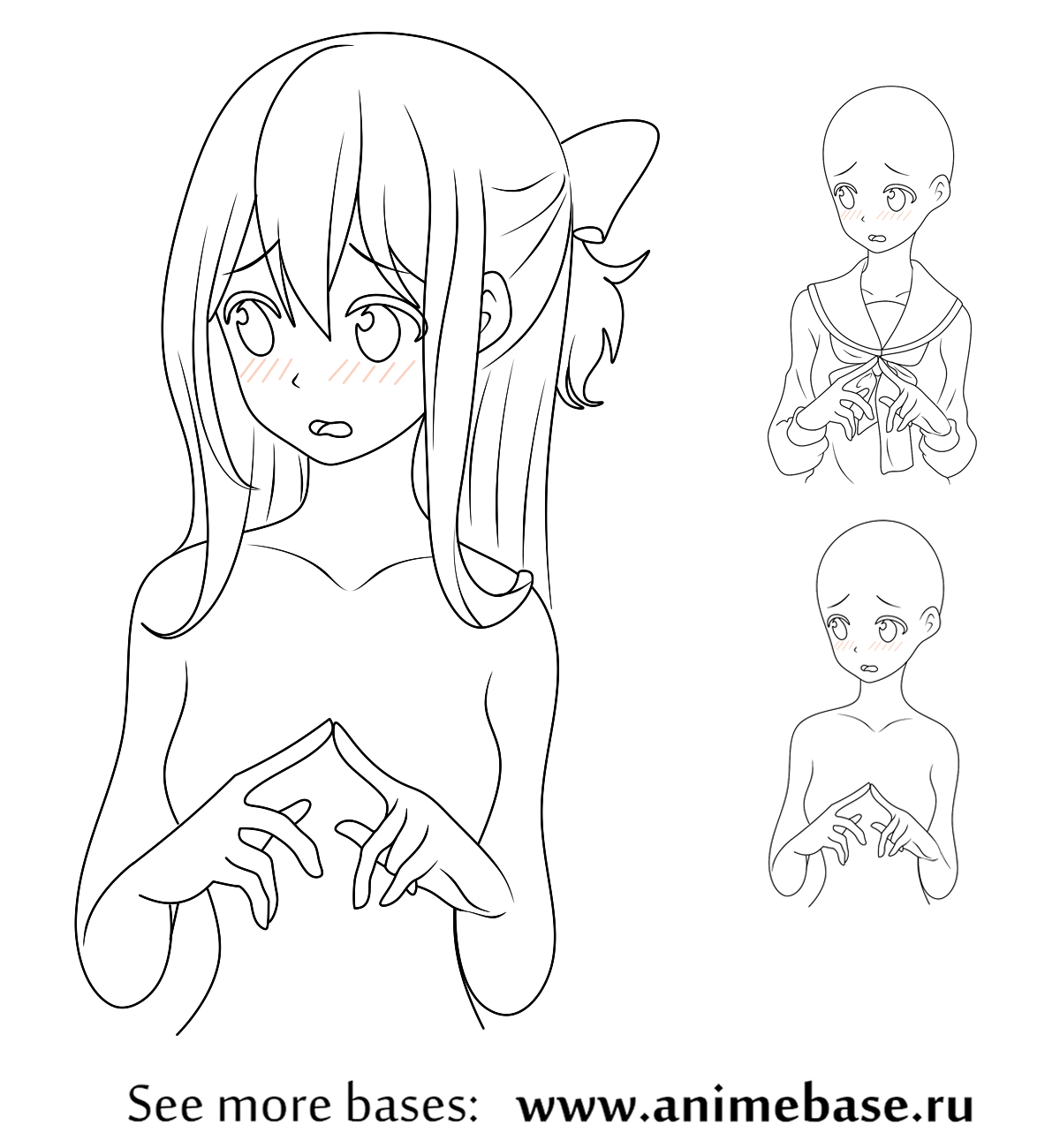 Demon Girl Base By Anime Base Creator On Deviantart - Demon Girl Base By Anime  Base Creator On Deviantart - Free Transparent PNG Clipart Images Download