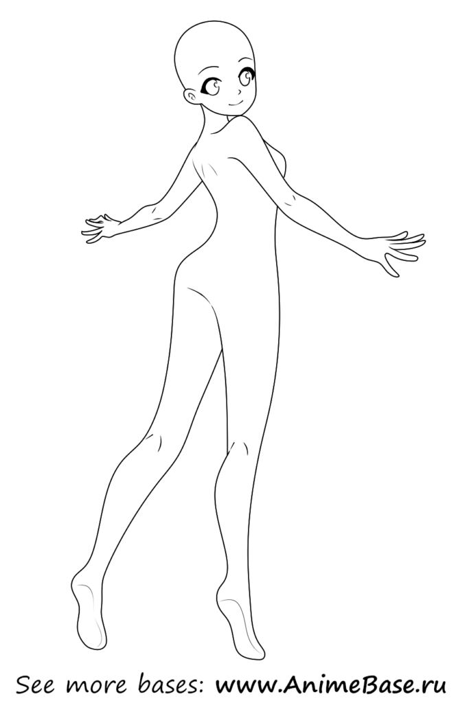 reference anime manga base  Anime poses reference, Drawing anime bodies,  Drawing base