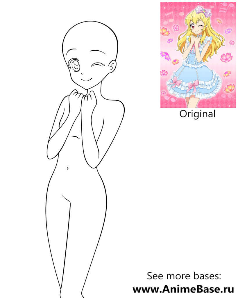 Just girls bases - Anime Base .RU  Anime base, Drawing tutorial, Anime  poses