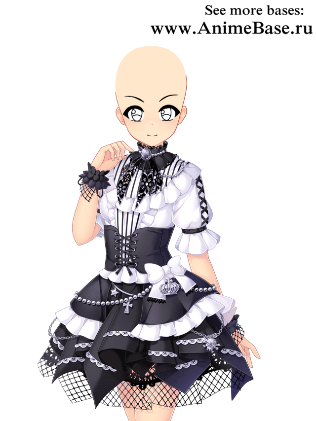 anime base gothic lolita dress
