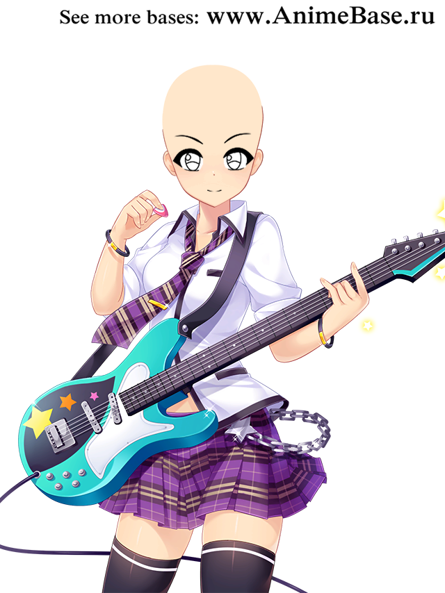 anime base electric guitar music
