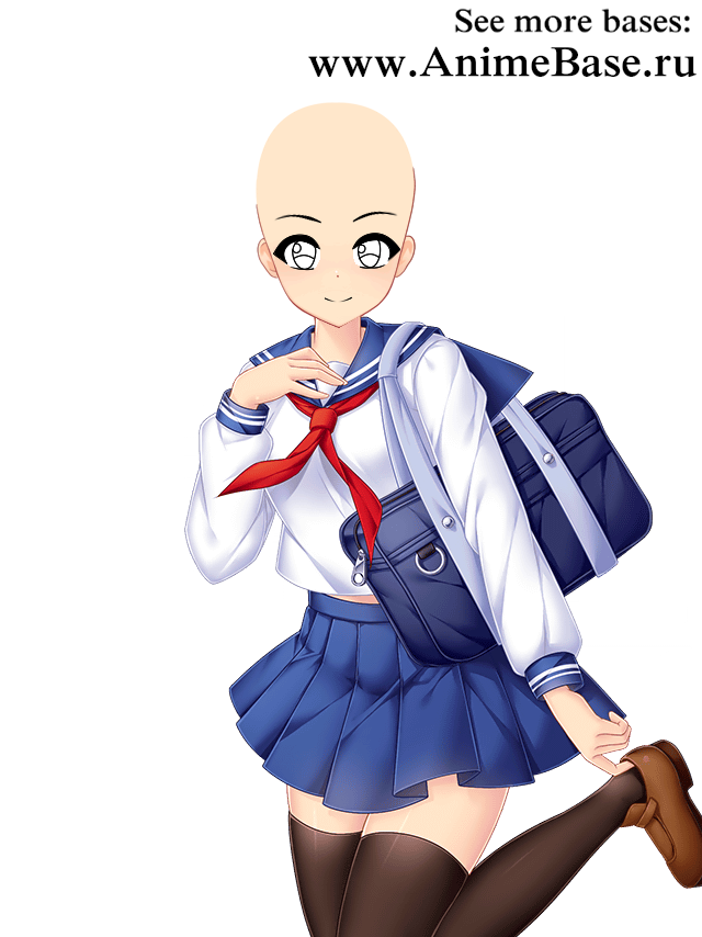 anime base schoolgirl clothes and shoes