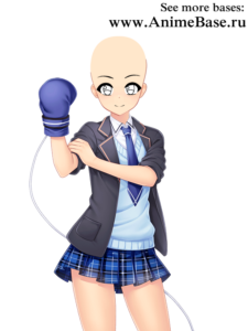 anime base schoolgirl boxer