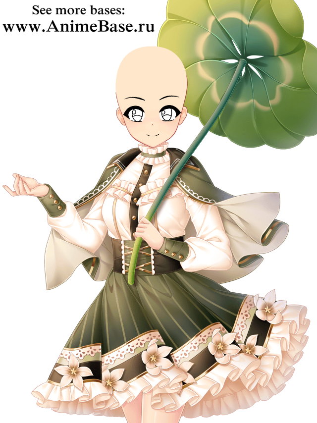 anime base floral dress