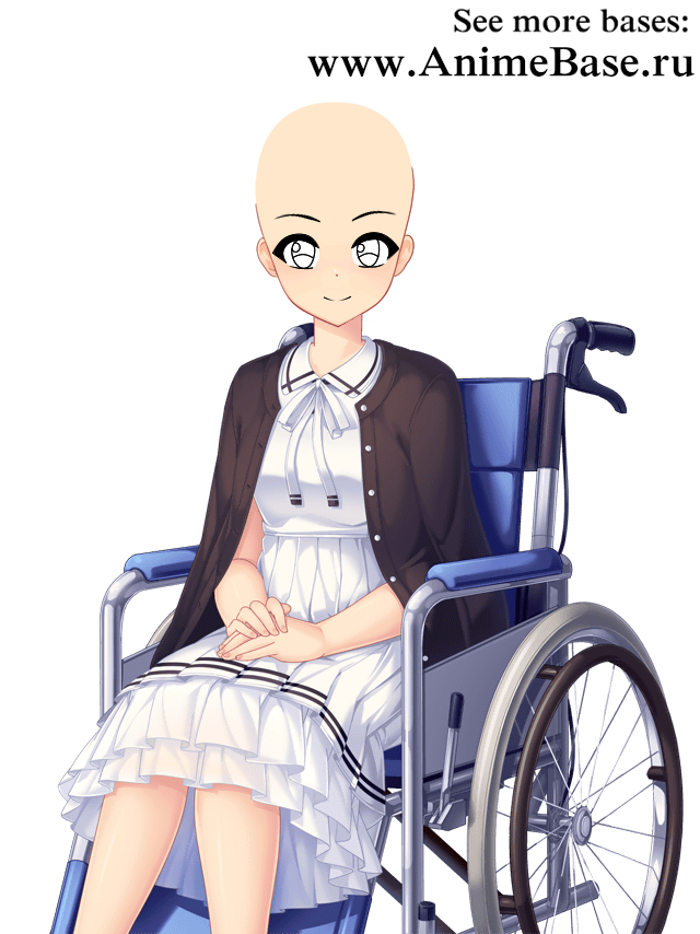 anime base girl in wheelchair