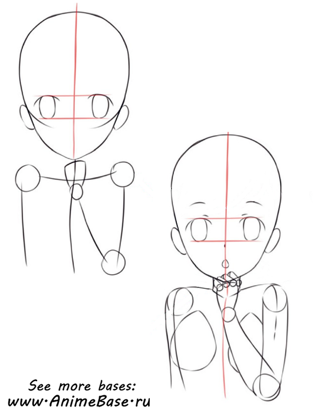 how to draw anime face step by step
