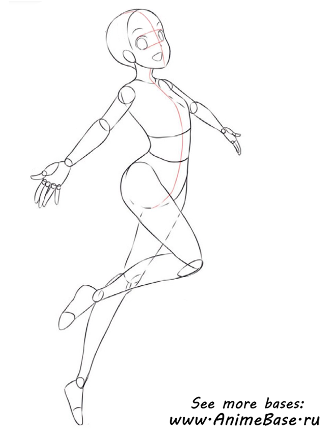 Easy pose outline - Anime Bases .INFO