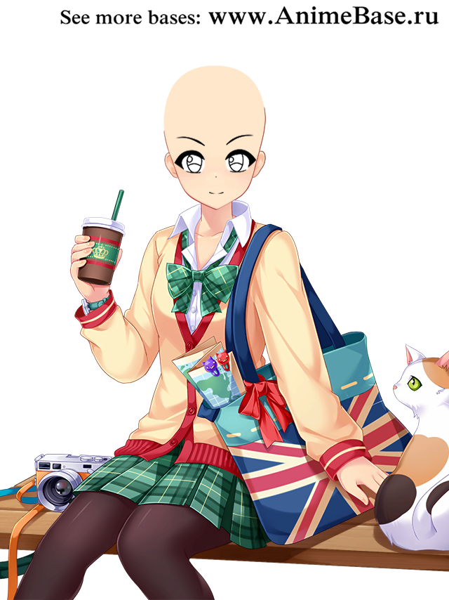 Anime base British School uniform in England clothing ideas for drawing