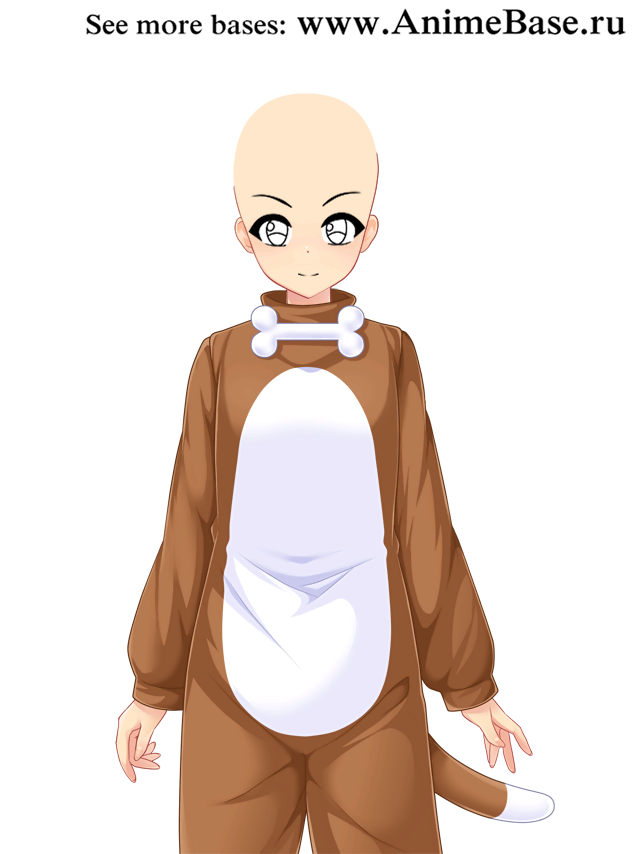 anime base kigurumi dog costume pajamas