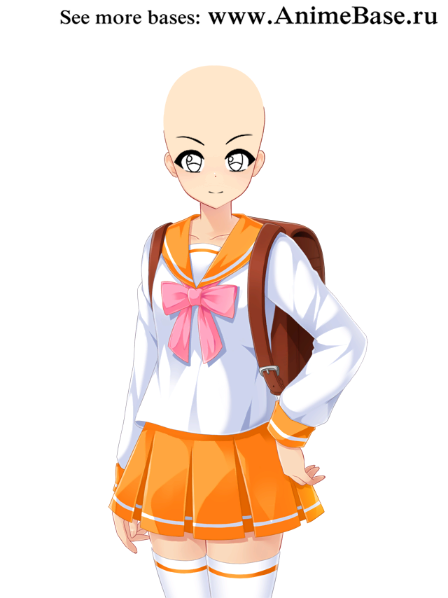 anime base colored school uniforms