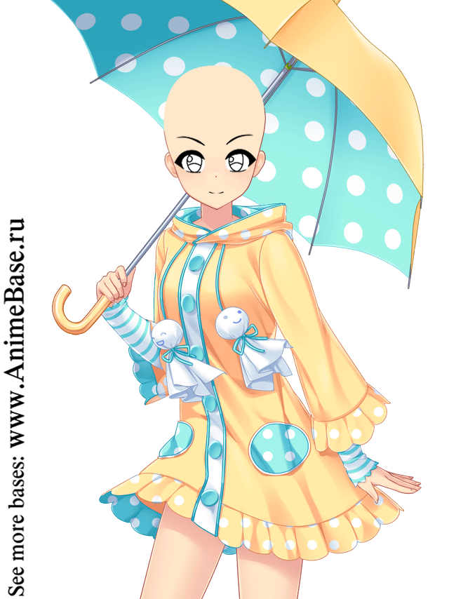 Anime base clothing and umbrella