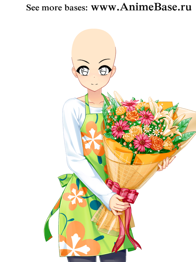 anime base bouquet of flowers