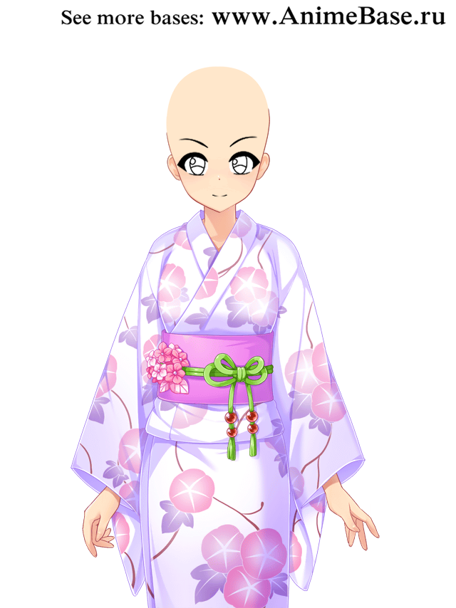 anime base white kimono