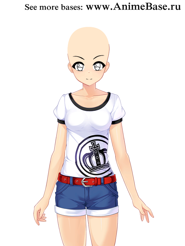 anime base t-shirt and shorts