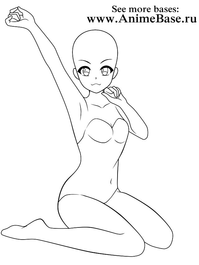 anime draw poses template - Anime Bases .INFO