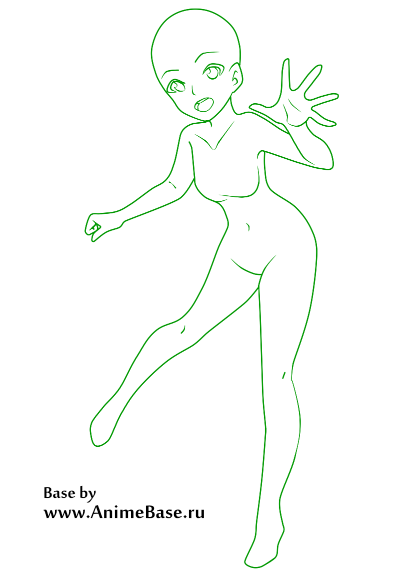 reference anime manga base  Anime poses reference, Drawing anime bodies,  Drawing base