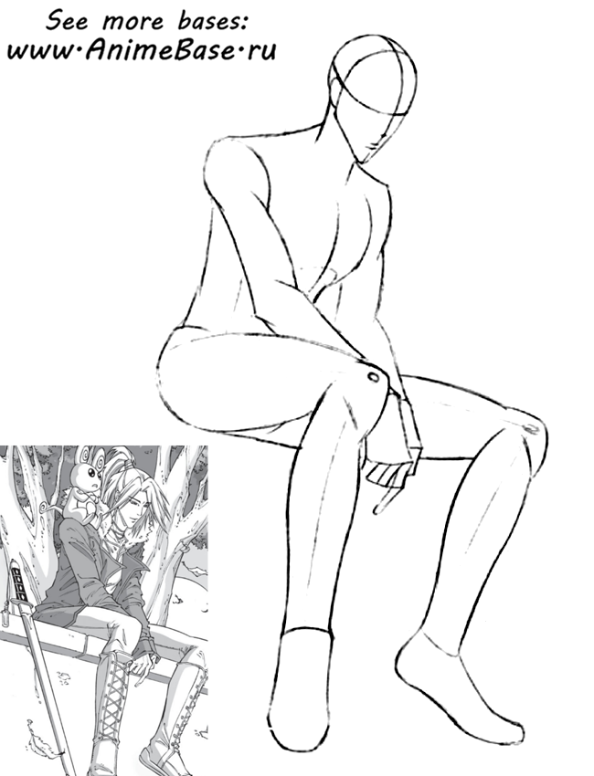 110+ Anime Boy Poses Reference - Male Anime Bases for Drawing